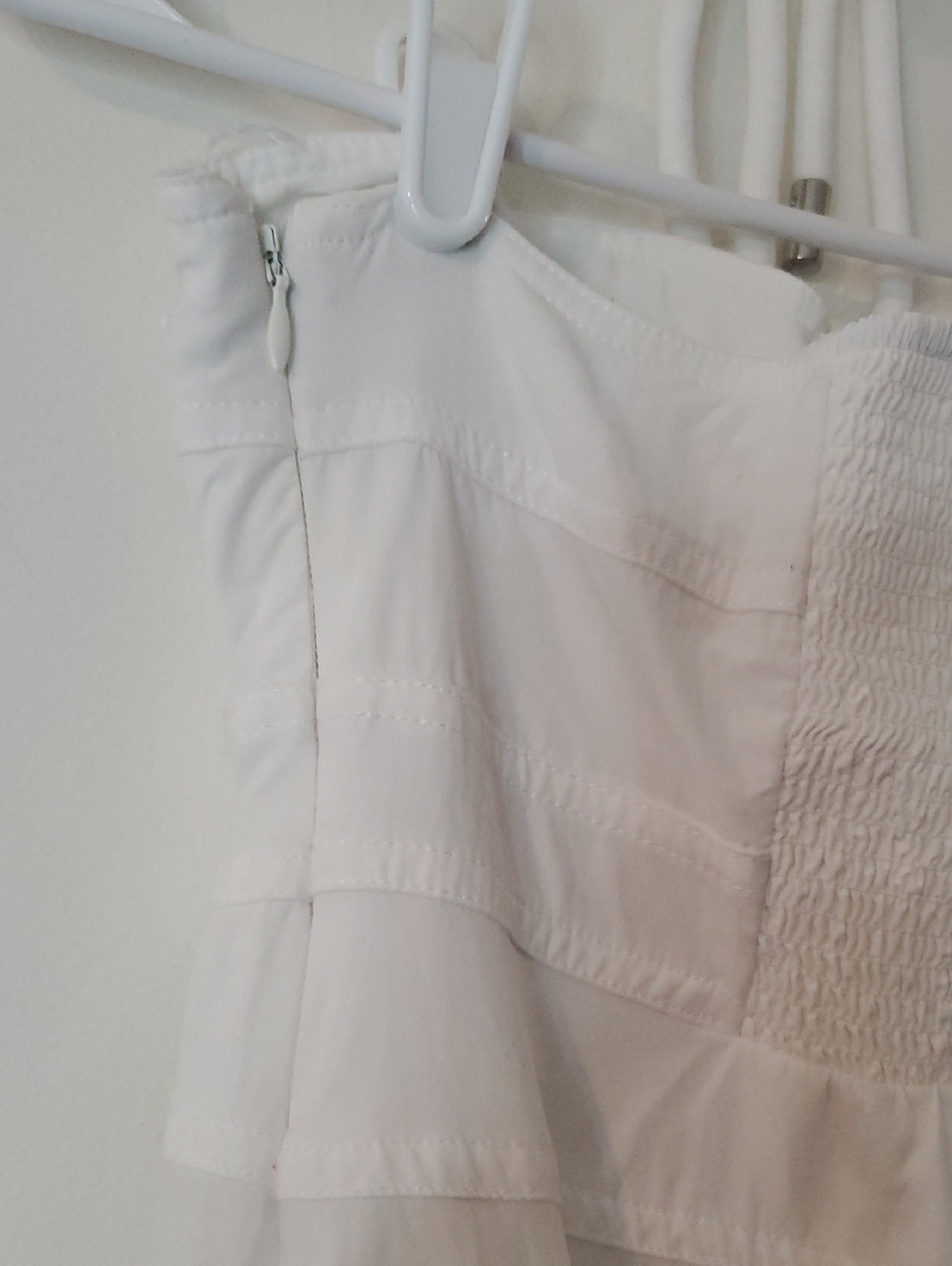 Mare Mare × Anthropologie Strapless White Halter Midi Dress Size Med Elegant - Picture 12 of 16